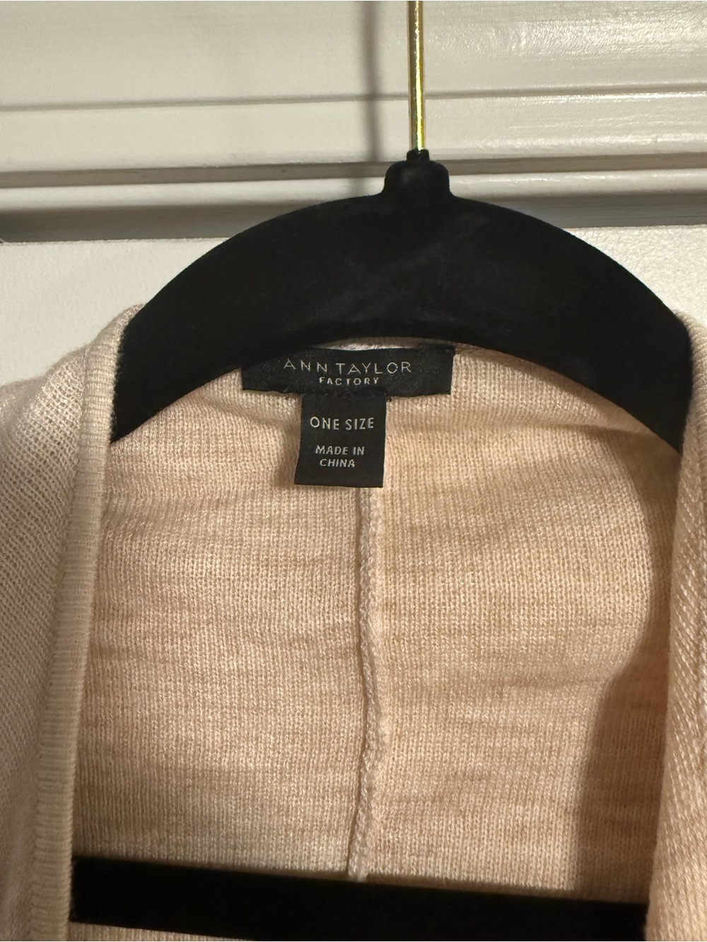 8 Items for $20: Ann Taylor Factory Beige Draped Open-Front Poncho Wrap - Picture 2 of 3